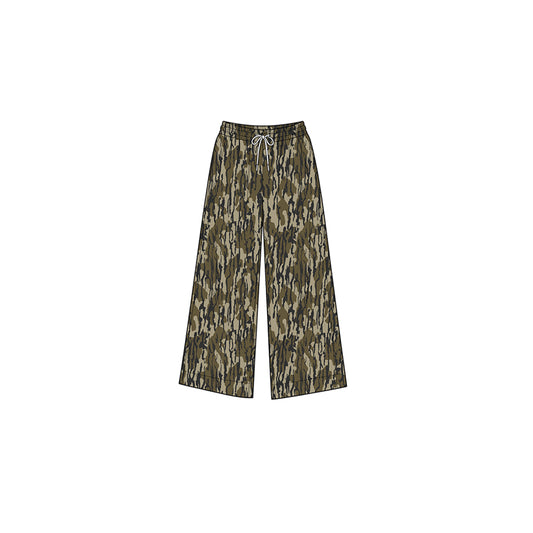 (Preorder new) No moq Yoga Girls Wood Camo Yoga Active Pockets Straight Pants Bottom