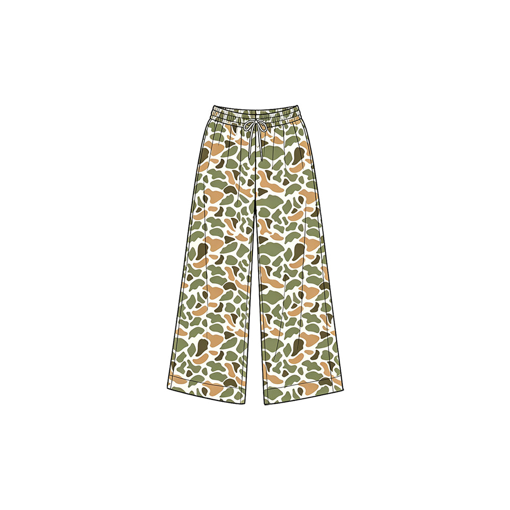 (Preorder new) No moq Yoga Girls Wood Camo Yoga Active Pockets Straight Pants Bottom