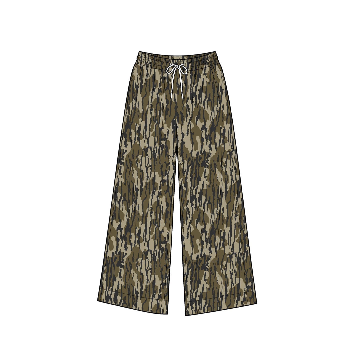 (Preorder new) No moq Yoga Women Wood Camo Yoga Active Pockets Straight Pants Bottom