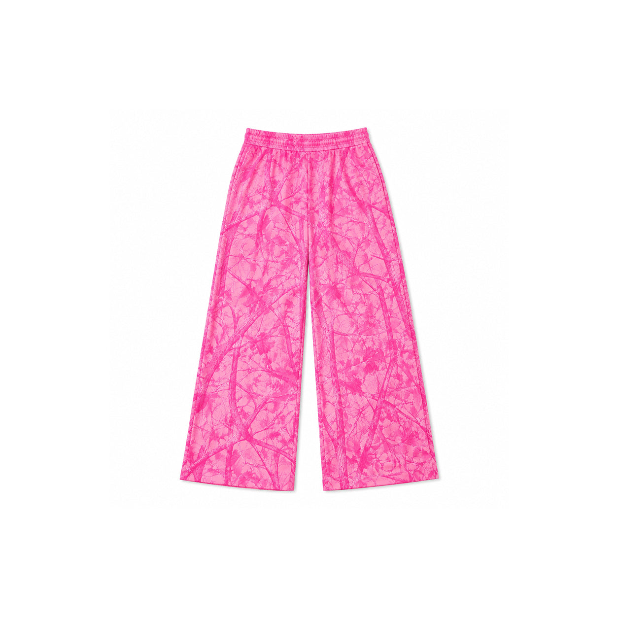 (Preorder new) No moq milk silk kid Bright Pink Maple Camo Print Sweatshirt Wide‑Leg Pants Shorts  Baby Bubble Romper