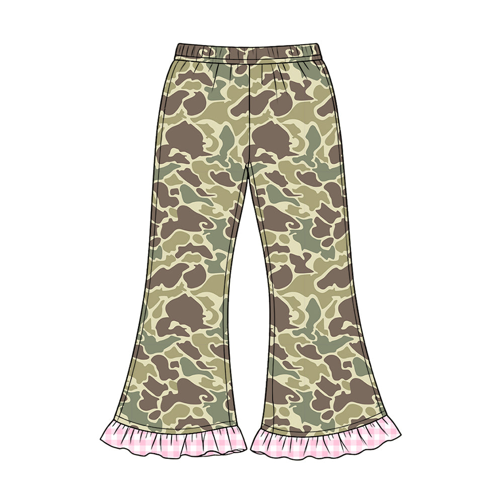 (Preorder new) No moq Baby Girls Boys Camo Print Leg Jogger Pant Fall Kids Casual Trouser
