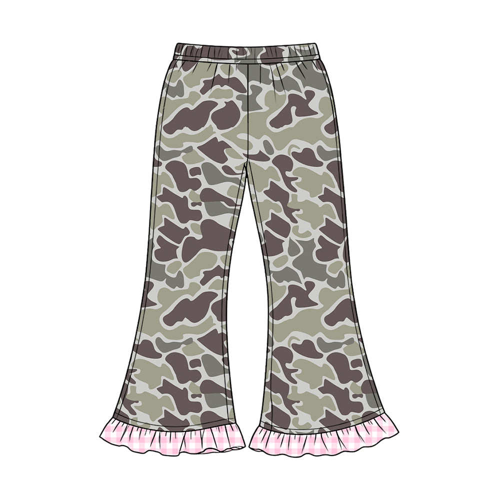 (Preorder new) No moq Baby Girls Boys Camo Print Leg Jogger Pant Fall Kids Casual Trouser