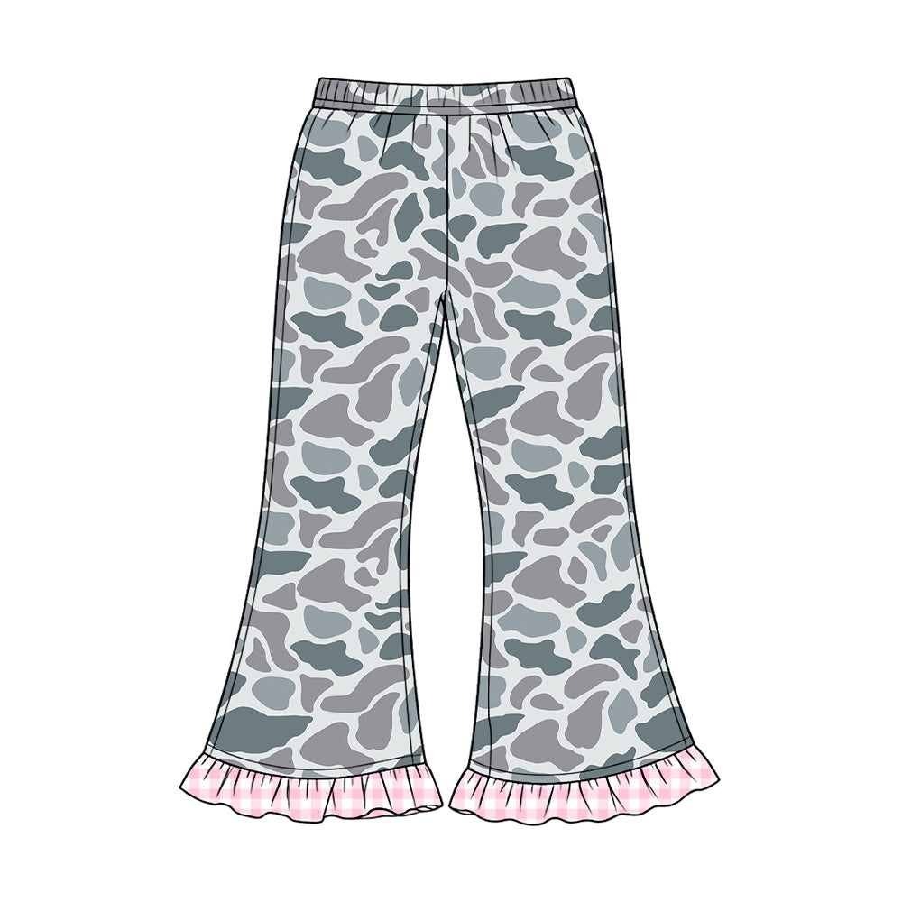 (Preorder new) No moq Baby Girls Boys Camo Print Leg Jogger Pant Fall Kids Casual Trouser
