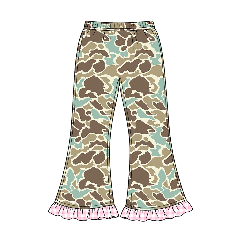 (Preorder new) No moq Baby Girls Boys Camo Print Leg Jogger Pant Fall Kids Casual Trouser
