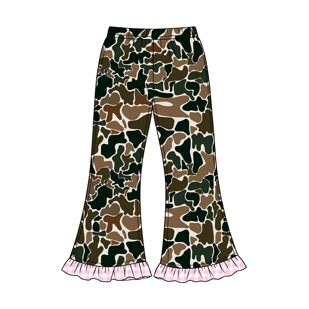 (Preorder new) No moq Baby Girls Boys Camo Print Leg Jogger Pant Fall Kids Casual Trouser