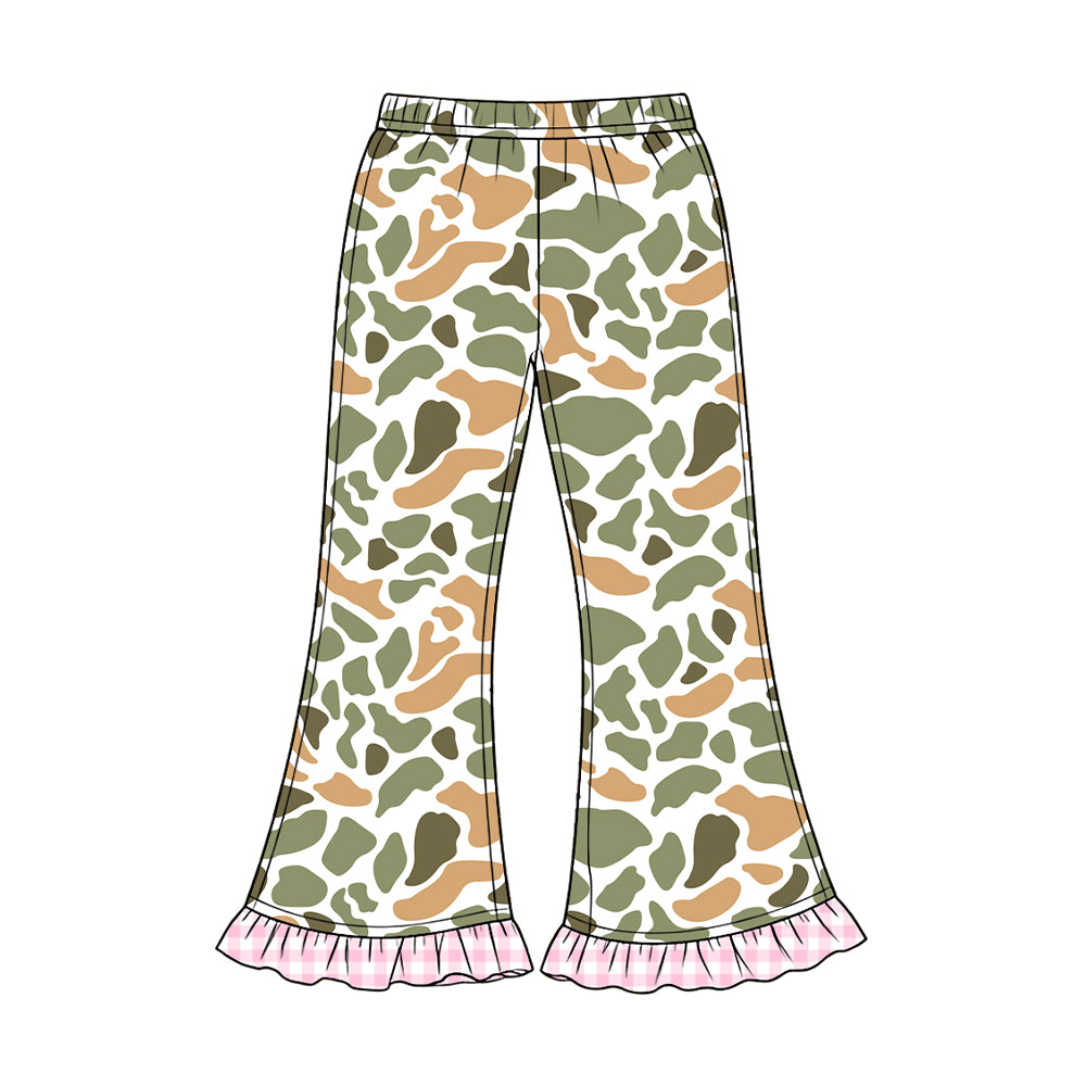 (Preorder new) No moq Baby Girls Boys Camo Print Leg Jogger Pant Fall Kids Casual Trouser
