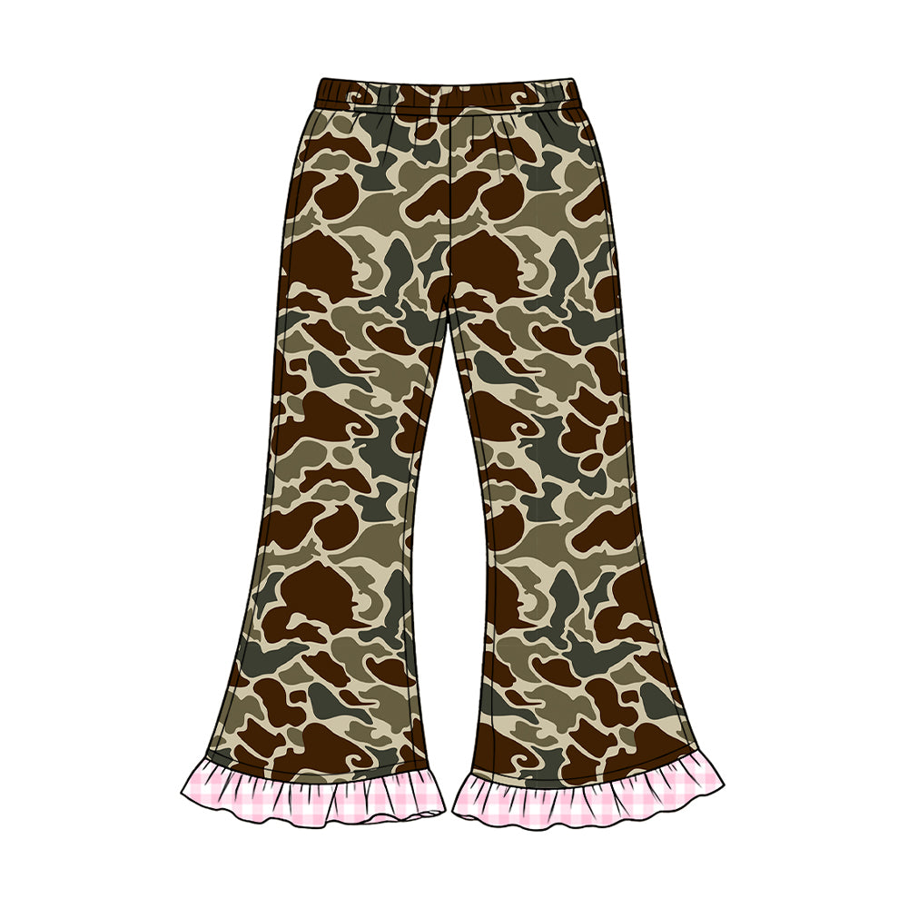 (Preorder new) No moq Baby Girls Boys Camo Print Leg Jogger Pant Fall Kids Casual Trouser