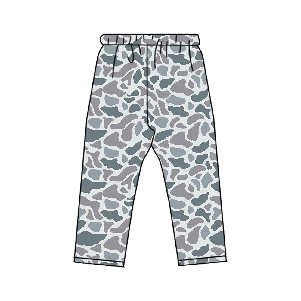 (Preorder new) No moq Baby Girls Boys Camo Print Leg Jogger Pant Fall Kids Casual Trouser