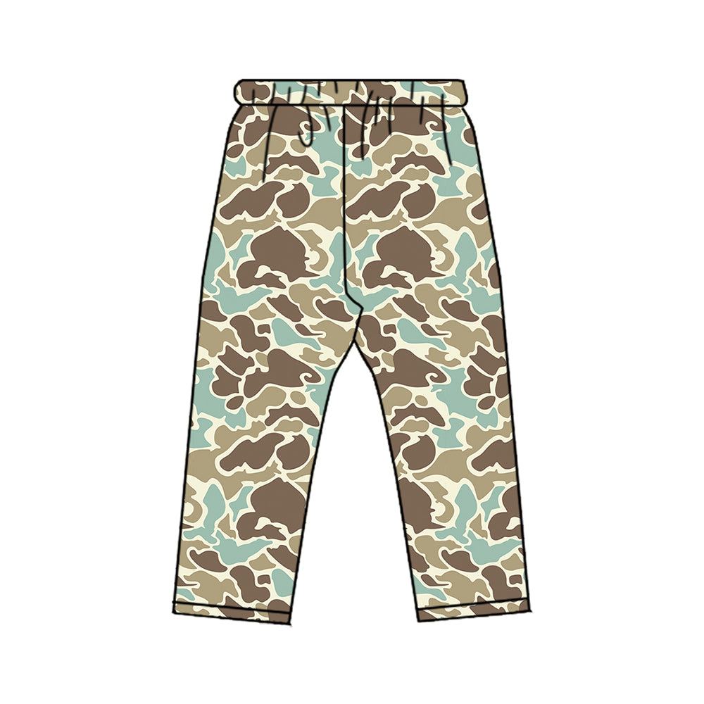 (Preorder new) No moq Baby Girls Boys Camo Print Leg Jogger Pant Fall Kids Casual Trouser