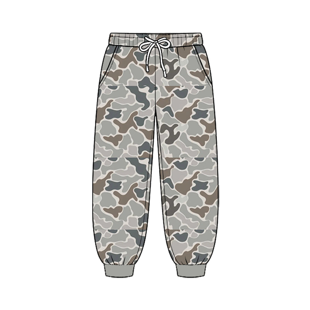 (Preorder new) No moq Baby Boys Camo Pockets Joggers Pant Bottom Casual Pant