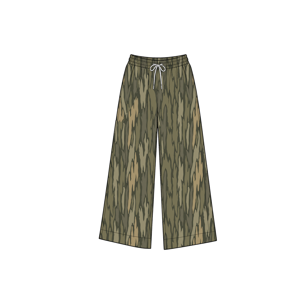 (Preorder new) No moq Yoga Baby Girls Camo Yoga Active Pockets Straight Pants Bottom