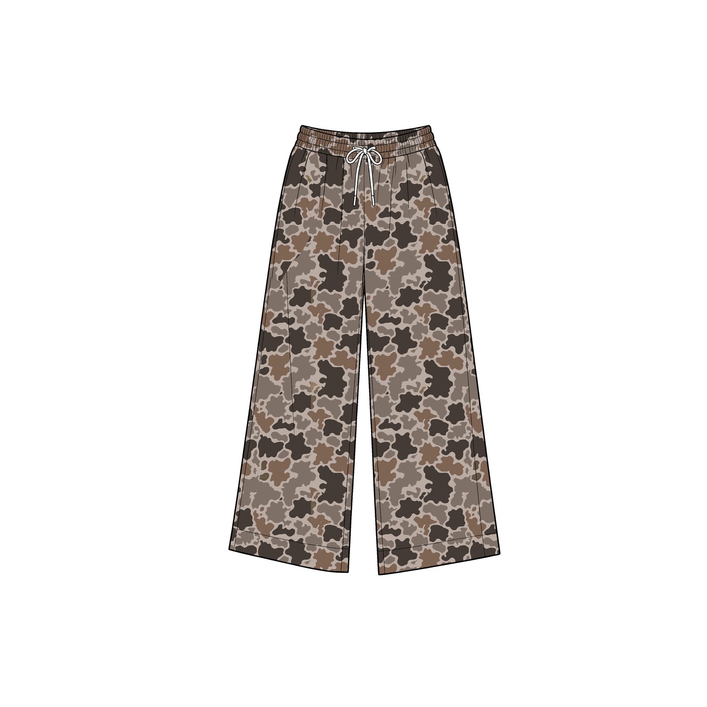 (Preorder new) No moq Yoga Baby Girls Camo Yoga Active Pockets Straight Pants Bottom