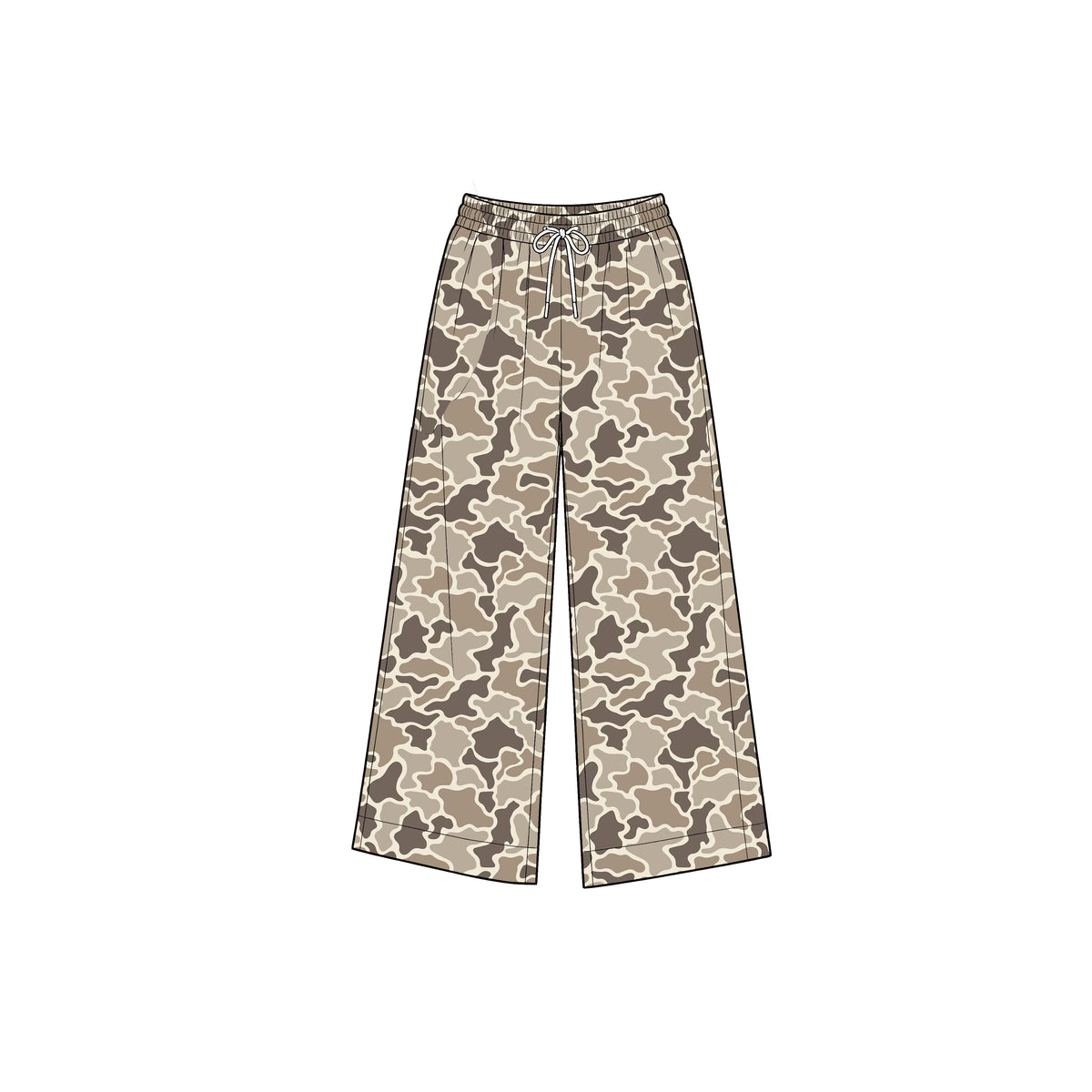 (Preorder new) No moq Yoga Baby Girls Camo Yoga Active Pockets Straight Pants Bottom