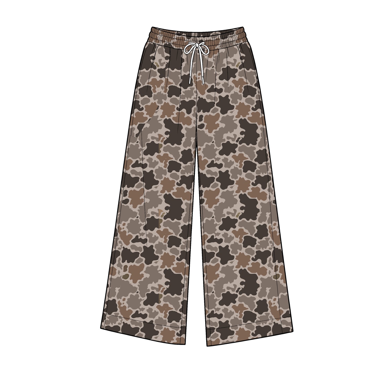 (Preorder new) No moq Yoga Adult Women Camo Yoga Active Pockets Straight Pants Bottom