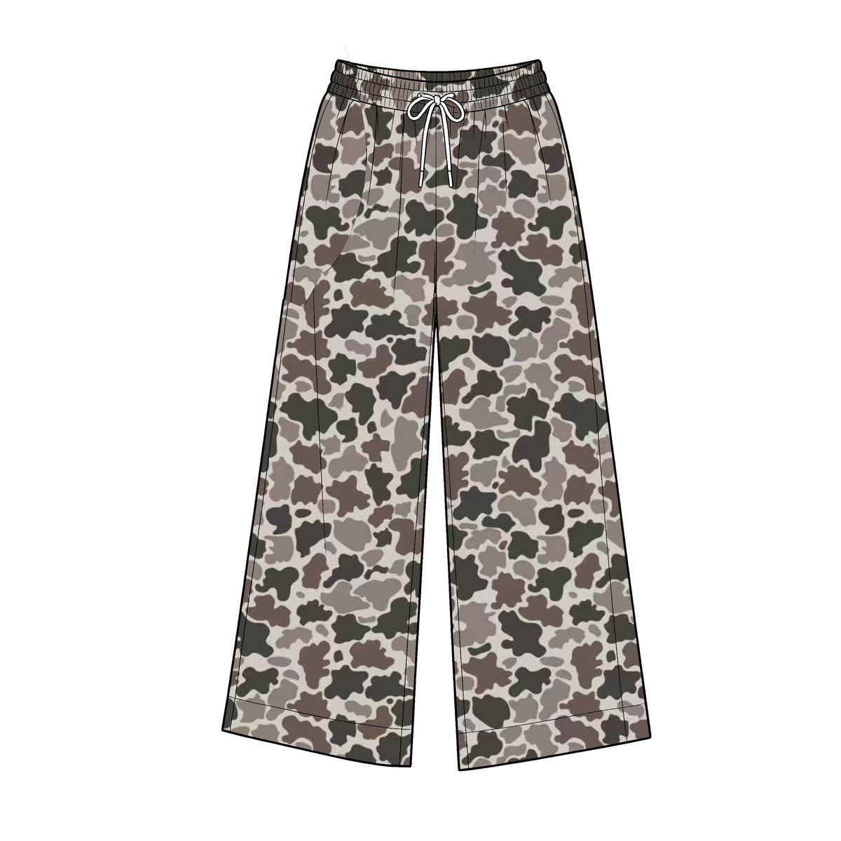 (Preorder new) No moq Yoga Adult Women Camo Yoga Active Pockets Straight Pants Bottom