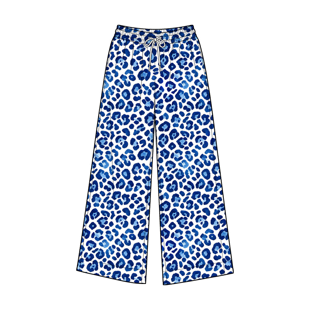 (Preorder new) No moq Yoga Adult Women Leopard  Yoga Active Pockets Straight Pants Bottom Active Wear