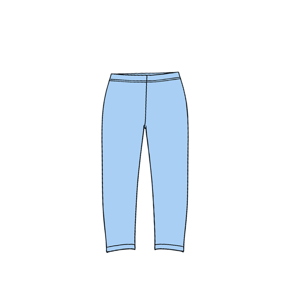 (Preorder new) No moq yoga fabric cotton Baby Girls Solid Elastic Waist Length Leggings Yoga Pant