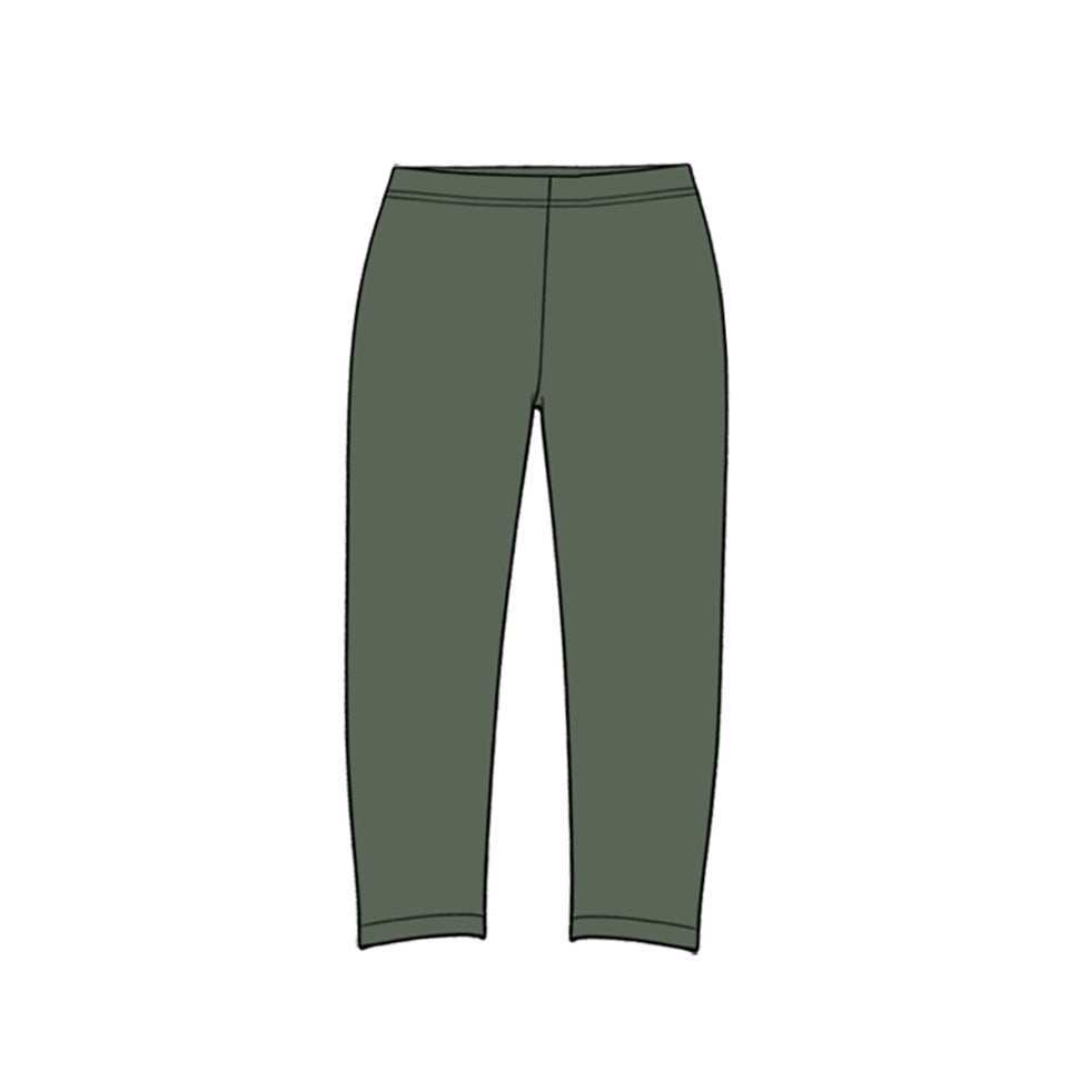 (Preorder new) No moq yoga fabric cotton Baby Girls Solid Length Leggings Yoga Pant