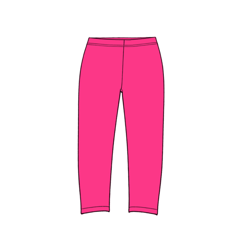 (Preorder new) No moq yoga fabric cotton Baby Girls Solid Length Leggings Yoga Casual Bottom Pants