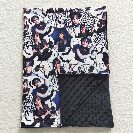 BL0051 WEDNESDAY black blanket