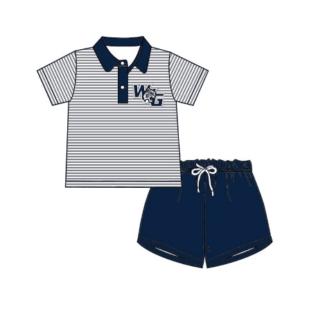 Deadline: May 10custom no moq eta 5-6week wg BOYS stripe sets