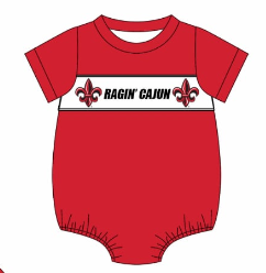 Custom summer teams baby girls clothes team red short sleeve shorts sets 3 and briefs sets and dress and rompers-25.7.23
