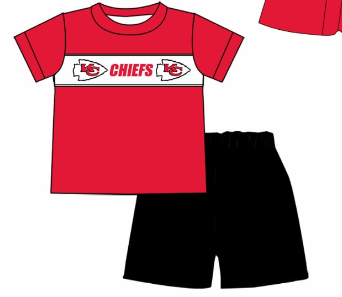 Custom summer teams baby girls clothes team red short sleeve shorts sets 3 and briefs sets and dress and rompers-25.7.23