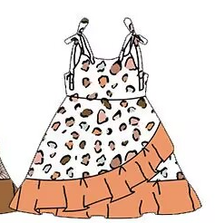 Custom moq 5 each style eta 6-7weeks baby girl clothes sleeveless dress 6-25.8.29