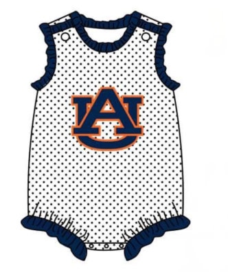 Girls short sleeve romper AUBURN print moq 5