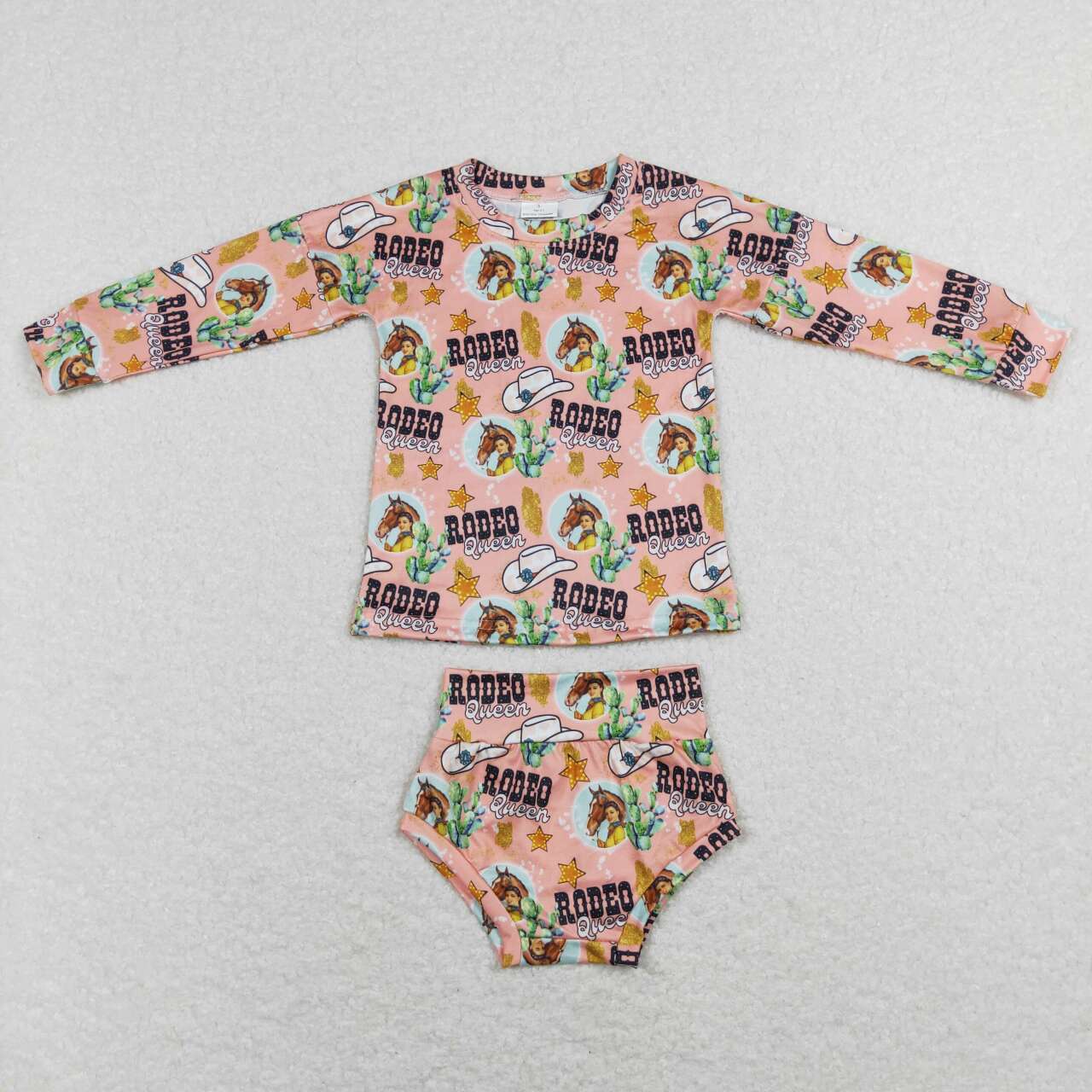 GBO0212 Cactus Star Long Sleeve Briefs Set
