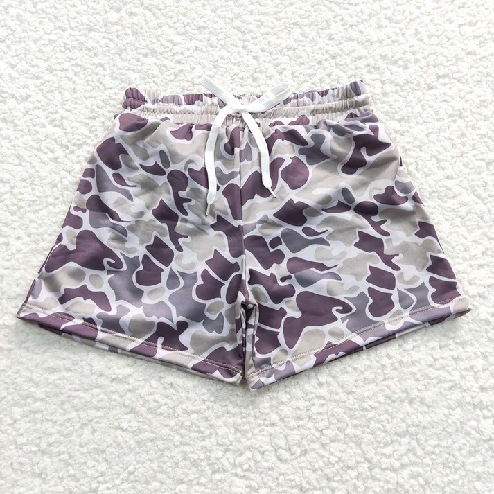 RTS NO MOQ Baby Boys Camo Print Summer Trunks Swimsuits Swimwears