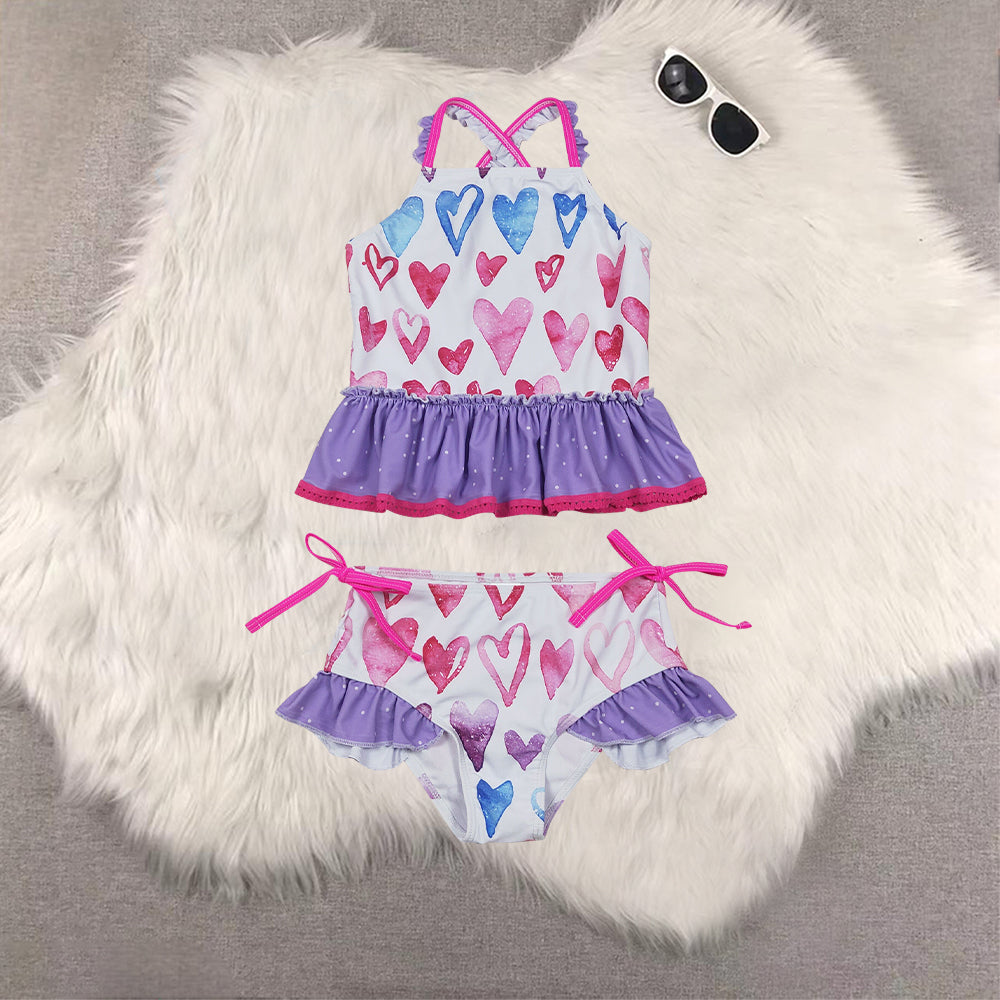 RTS NO MOQ Sibling Baby girl clothes summer swimsuits