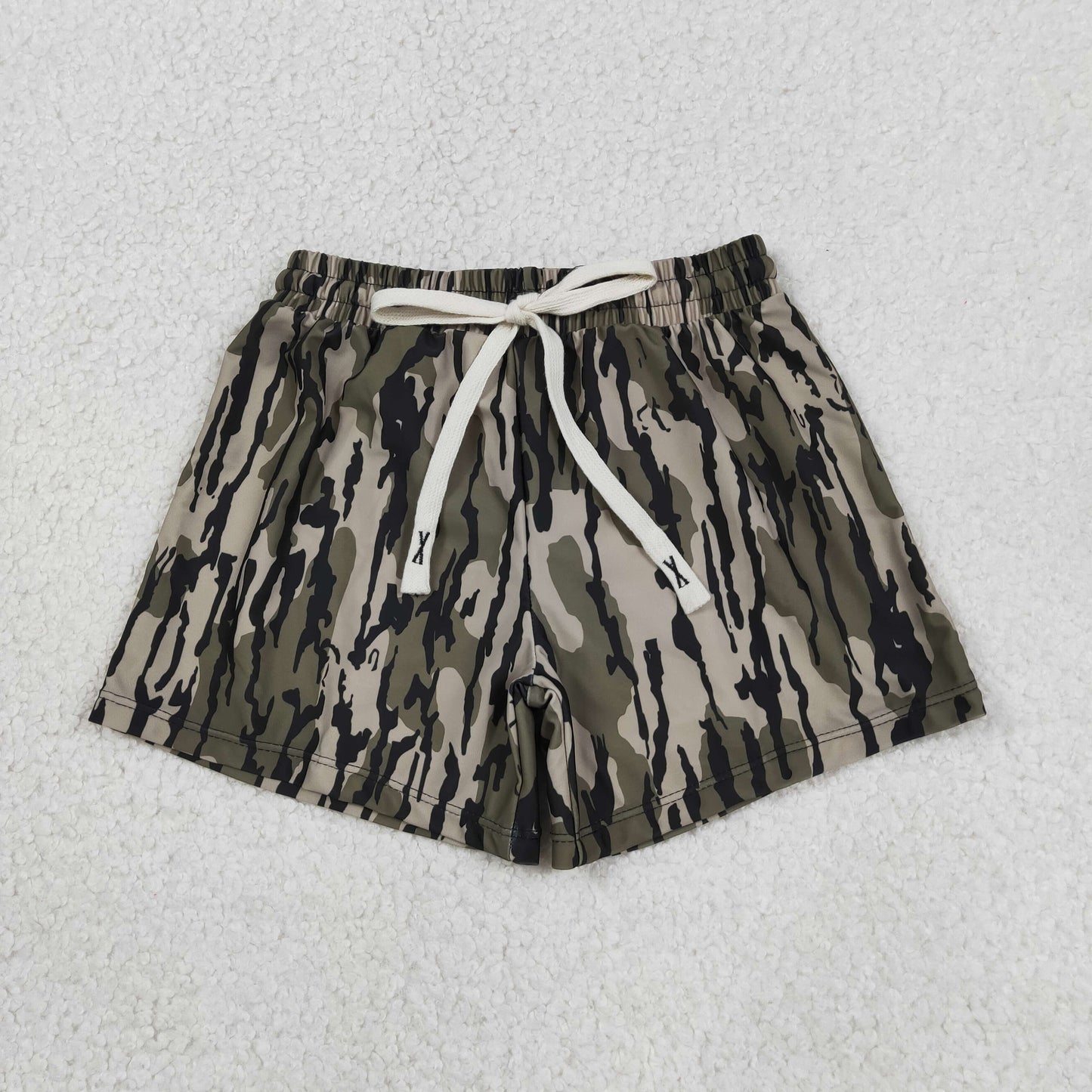 RTS NO MOQ milk silk S0194 Baby Boys Camo Summer Swimming Trunks Bottom（3-6M-6-7T）