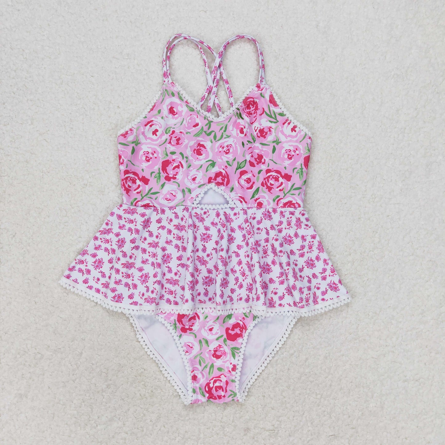 RTS NO MOQ baby girl clothes Short Skirt Set & Swimsuit