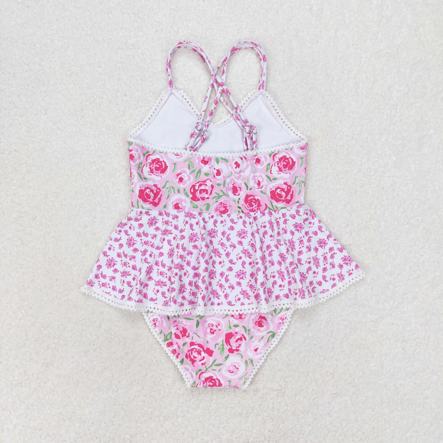 RTS NO MOQ baby girl clothes Short Skirt Set & Swimsuit