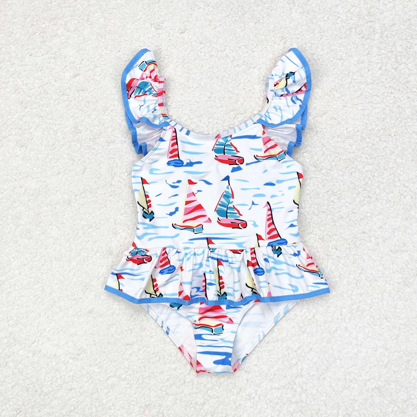 RTS NO MOQ baby girl clothes Short Skirt Set & Swimsuit