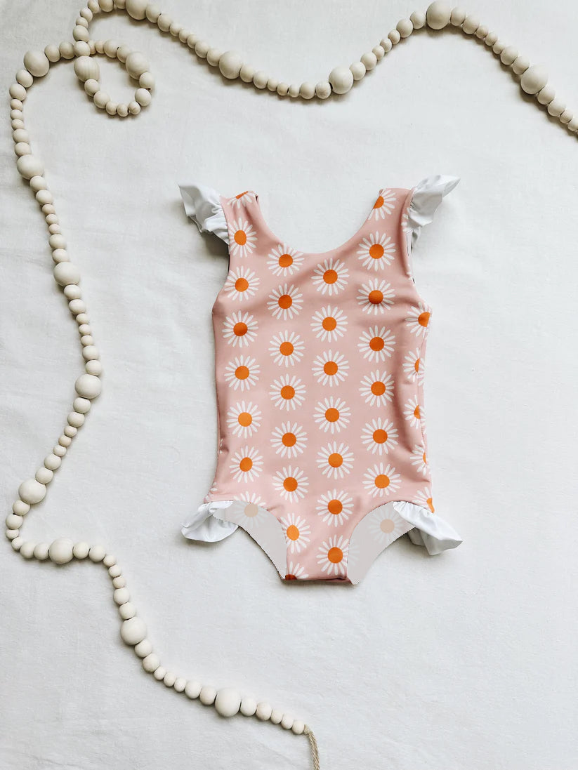 S0283 sunflower summer jumpsuit swimsuit