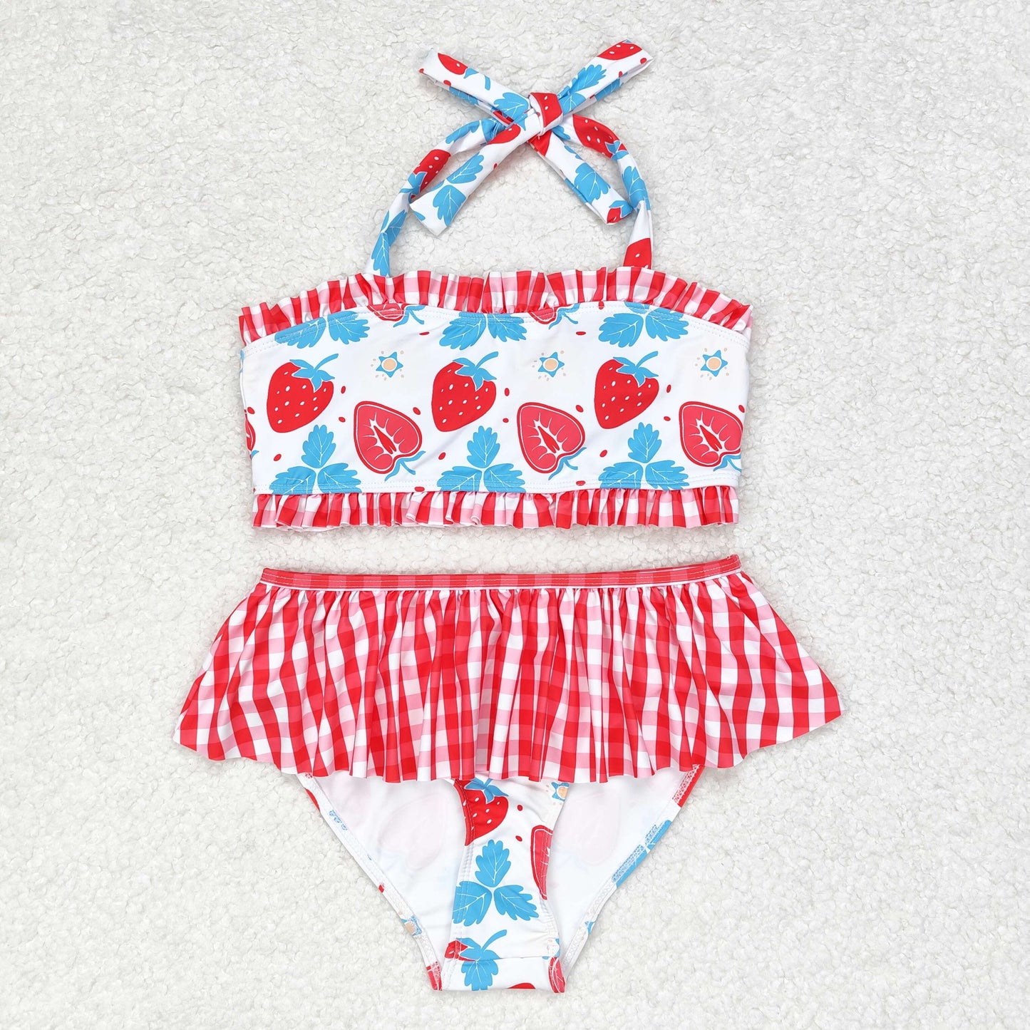 RTS NO MOQ baby girl clothes Short Skirt Set & Swimsuit
