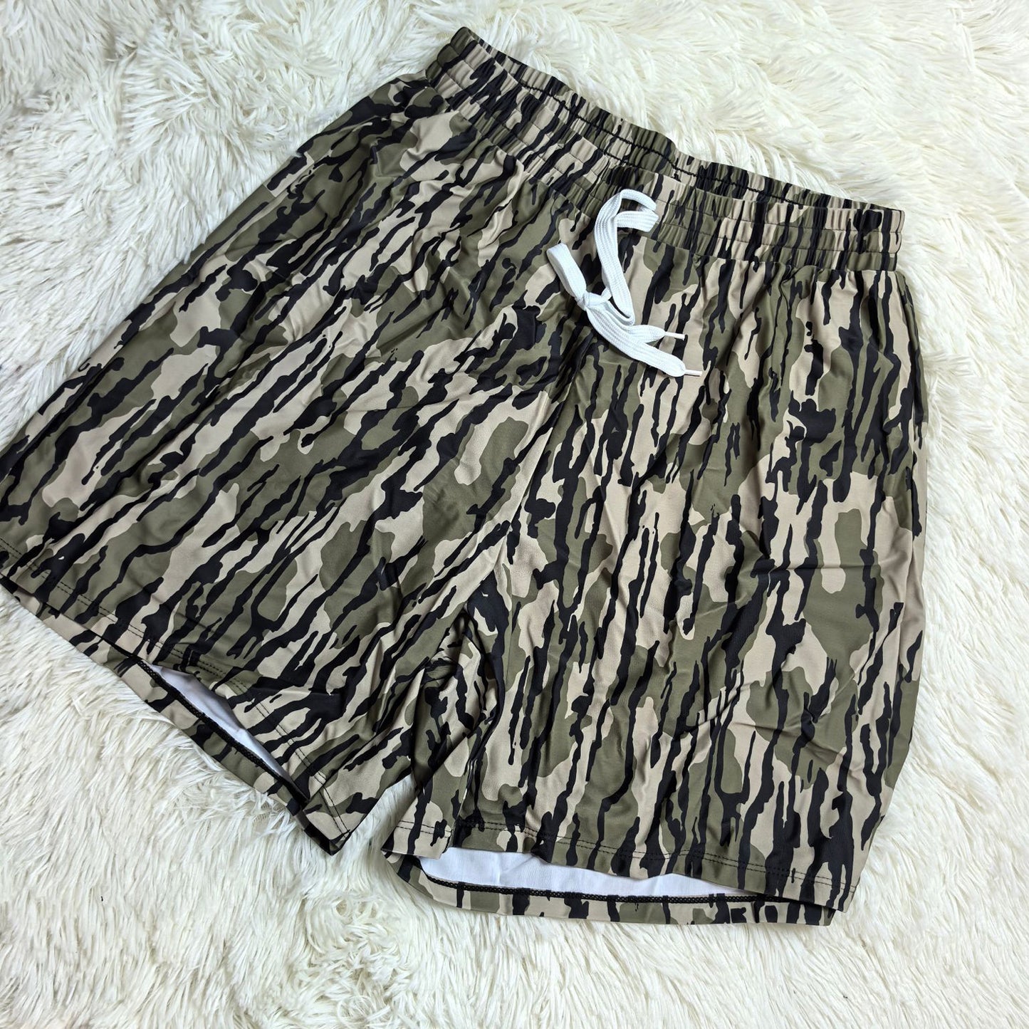 RTS NO MOQ Sibling Daddy and Me Summer Camo Swim Trunks