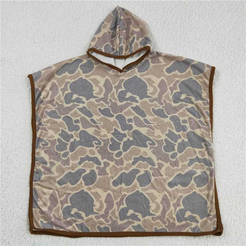 RTS NO MOQ Sibling Baby Kids Children Terry Swim Towel Cover Ups Soft Beach Pool Towel for Kids