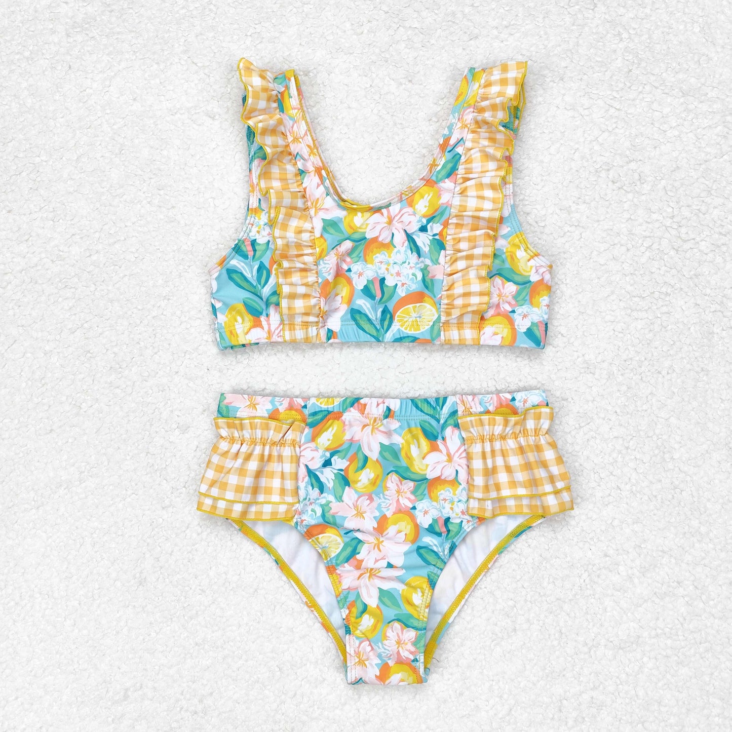 RTS NO MOQ baby girl clothes Short Skirt Set & Swimsuit