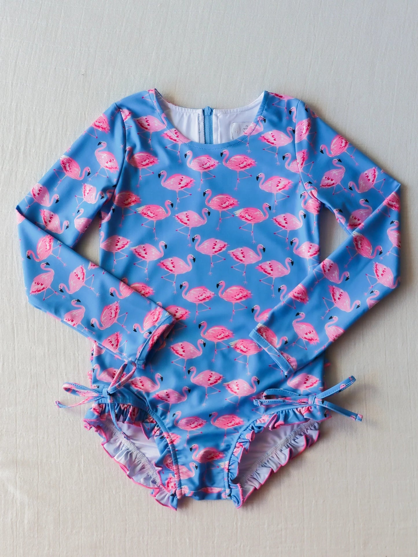 S0375 pre-order baby girl clothes flamingo girl summer swimsuit beach wear