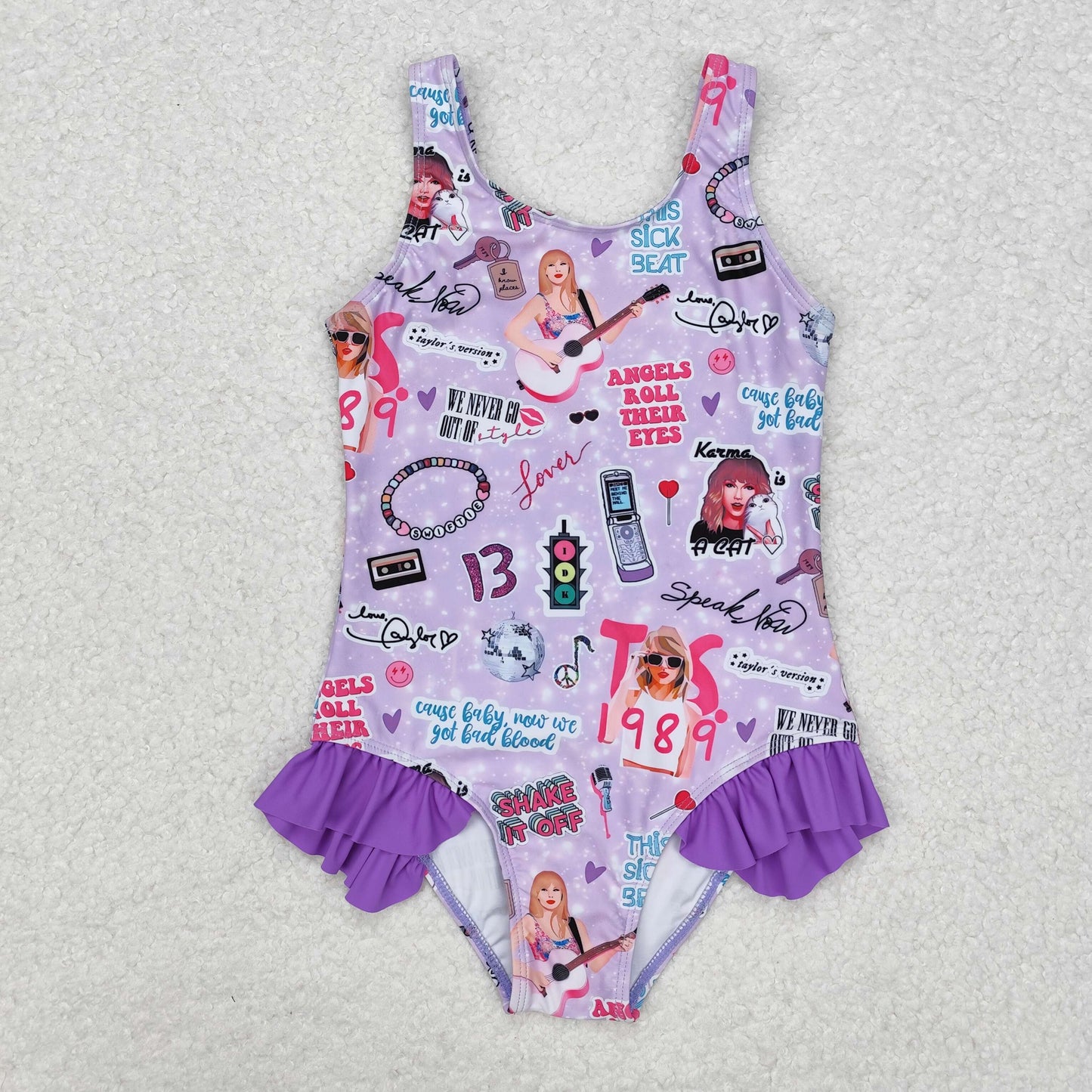 RTS NO MOQ baby girl clothes Short Skirt Set & Swimsuit