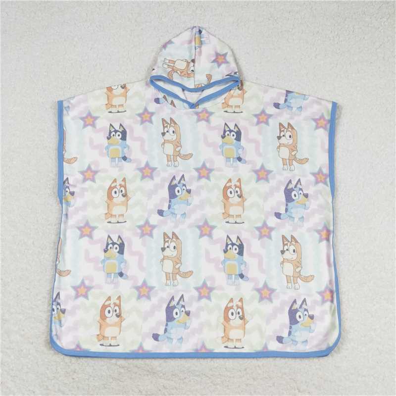RTS NO MOQ Sibling Baby Kids Children Terry Swim Towel Cover Ups Soft Beach Pool Towel for Kids