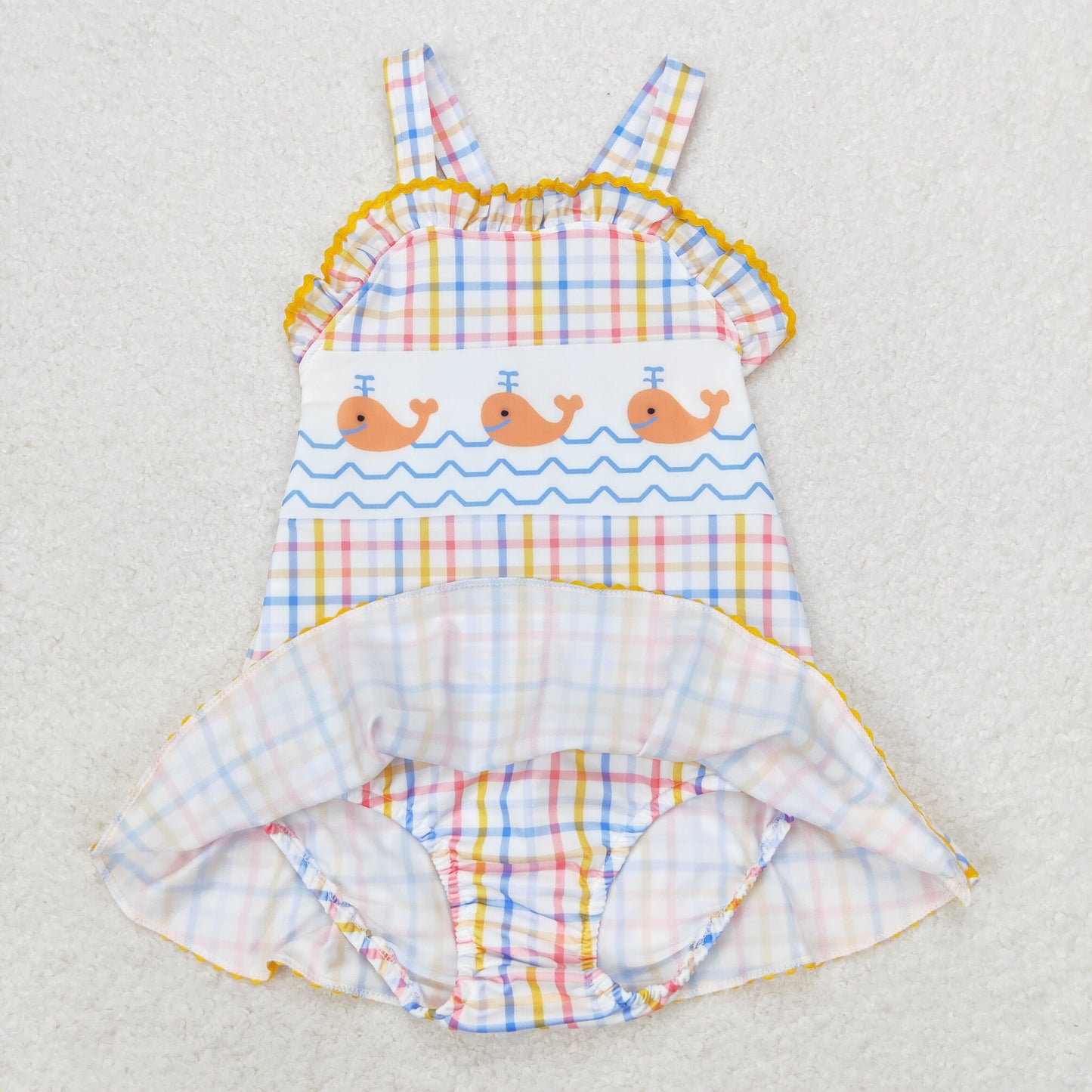 RTS NO MOQ baby girl clothes Short Skirt Set & Swimsuit