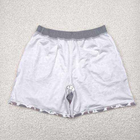 RTS NO MOQ Sibling Family Adult Baby Kids Light Grey Camouflage Beachwear Trunks Swimsuits
