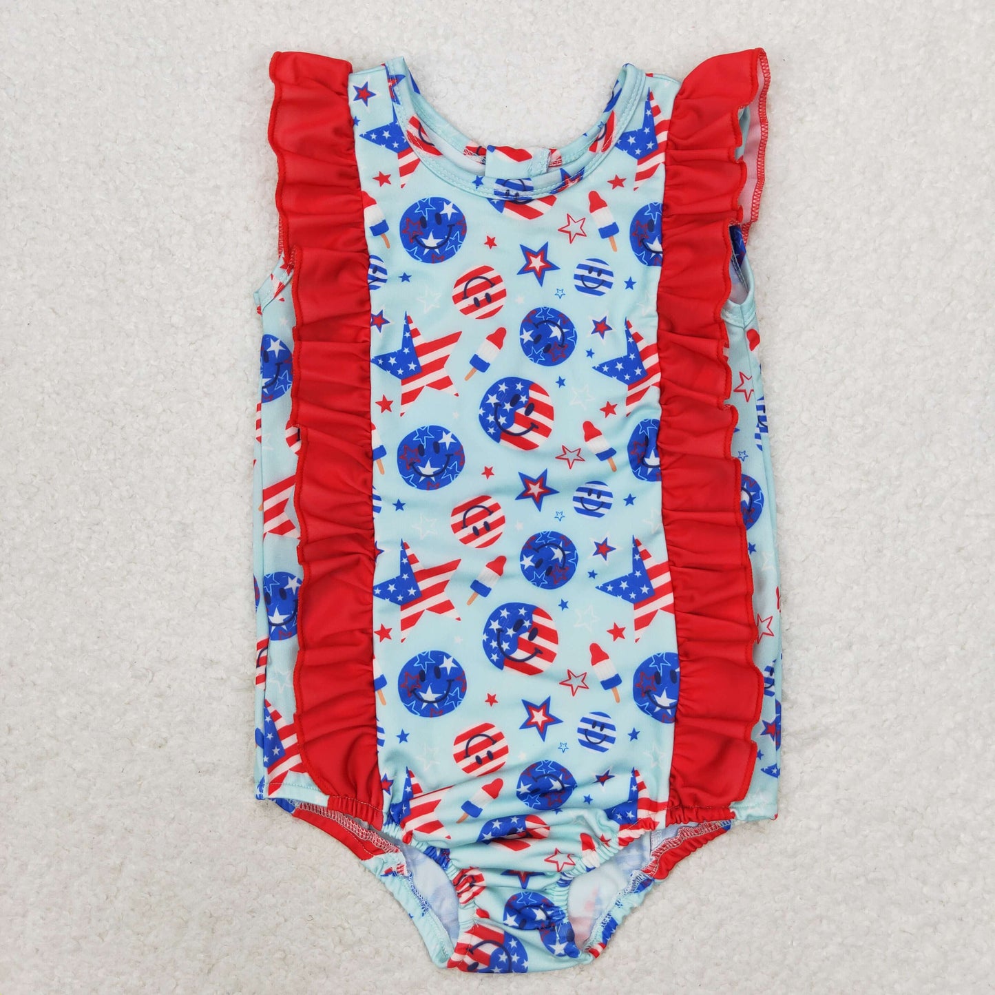 RTS NO MOQ baby girl clothes Short Skirt Set & Swimsuit