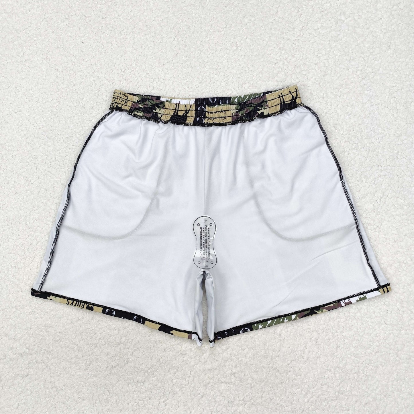 RTS NO MOQ ETA 5/7days arrived S0466 Adult male elk duck camouflage plaid swimming trunks