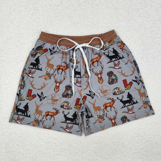 RTS NO MOQ ETA 5/7days arrived S0470 Adult male elk puppy hunting gray swim trunks