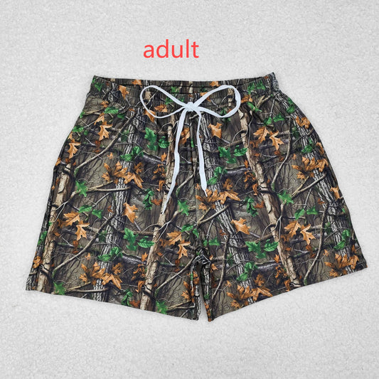 RTS NO MOQ ETA 5/7days arrived S0472 Adult male branch and leaf pattern swim trunks